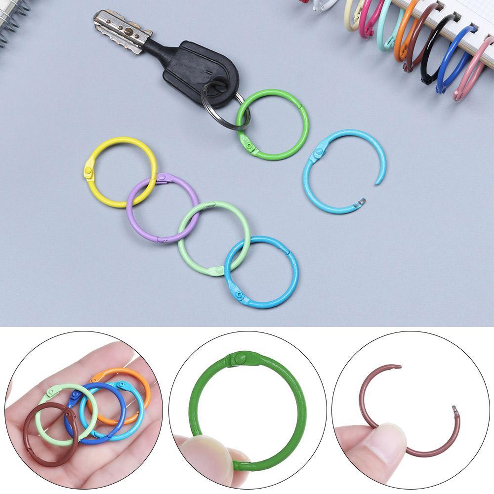 PISTA Set 10 Móc Khóa Kim Loại Tiện Lợi Thời Trang Hoops
