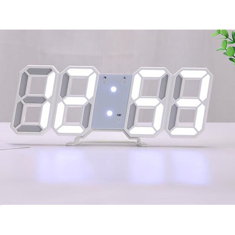 Đồng Hồ LED 3D để bàn gắn tường Hot decor