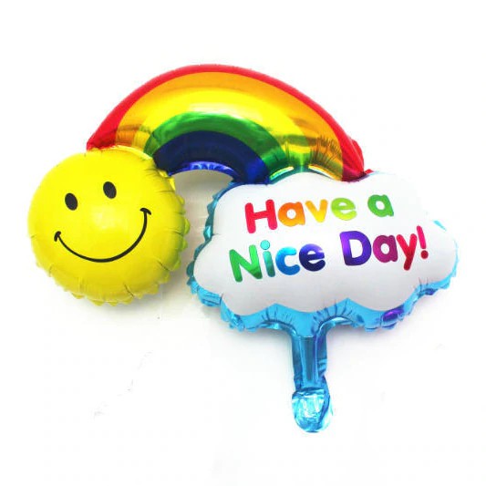 Bong bóng hình cầu vồng Have a nice day