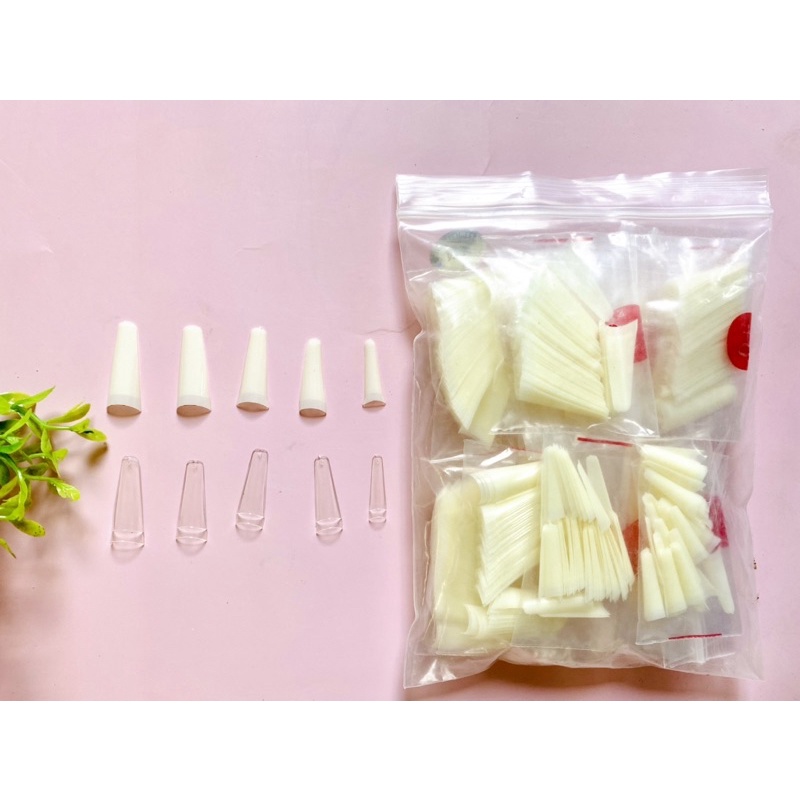 600 Móng nối chính hãng Hình thang nhựa  siêu dẽo