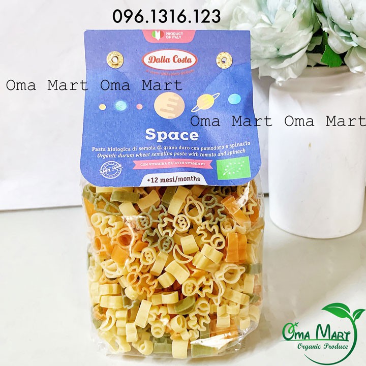 Nui rau củ hình space hữu cơ Dalla Costa 200g