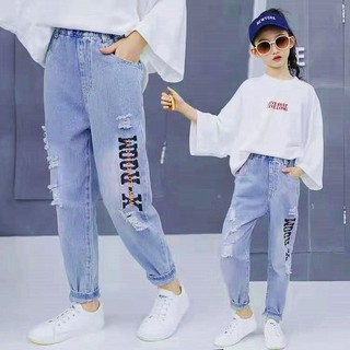 Quần Jeans Ống Loe Thời Trang Cho Bé Gái Y520.Vn