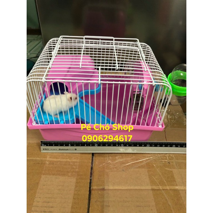 Lồng hamster size Trung kèm tầng lửng cho hamster.