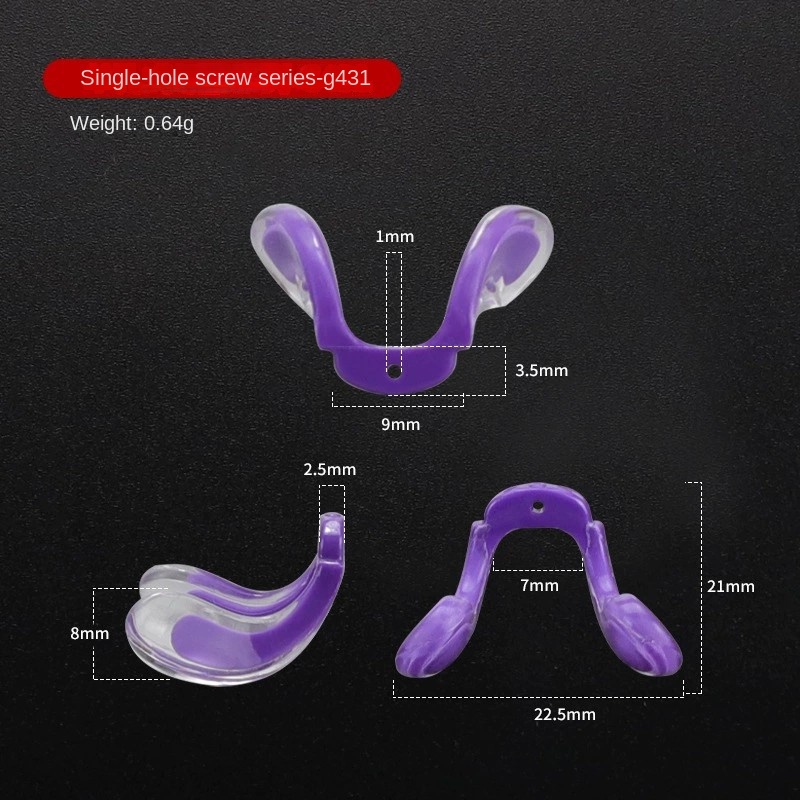 Miếng Đệm Mũi Silicon Một Mảnh Hình Chữ U Gắn Mắt Kính Chuyên Dụng