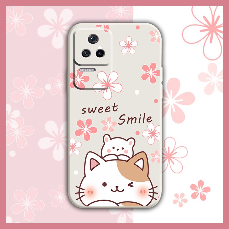 Phone case Simplicity Phone Case For Xiaomi Redmi K40S cute cat soft shell Camera all inclusive Skin feel silicone