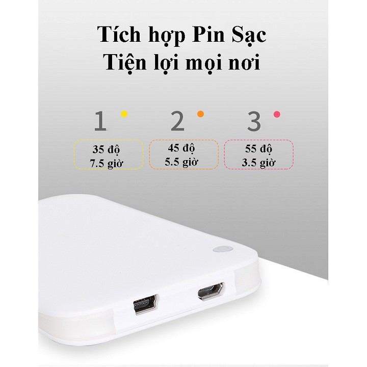 Đai massage bụng hồng ngoại giảm đau kỳ kinh ngày đèn đỏ kèm pin sạc cổng usb không dây tiện lợi