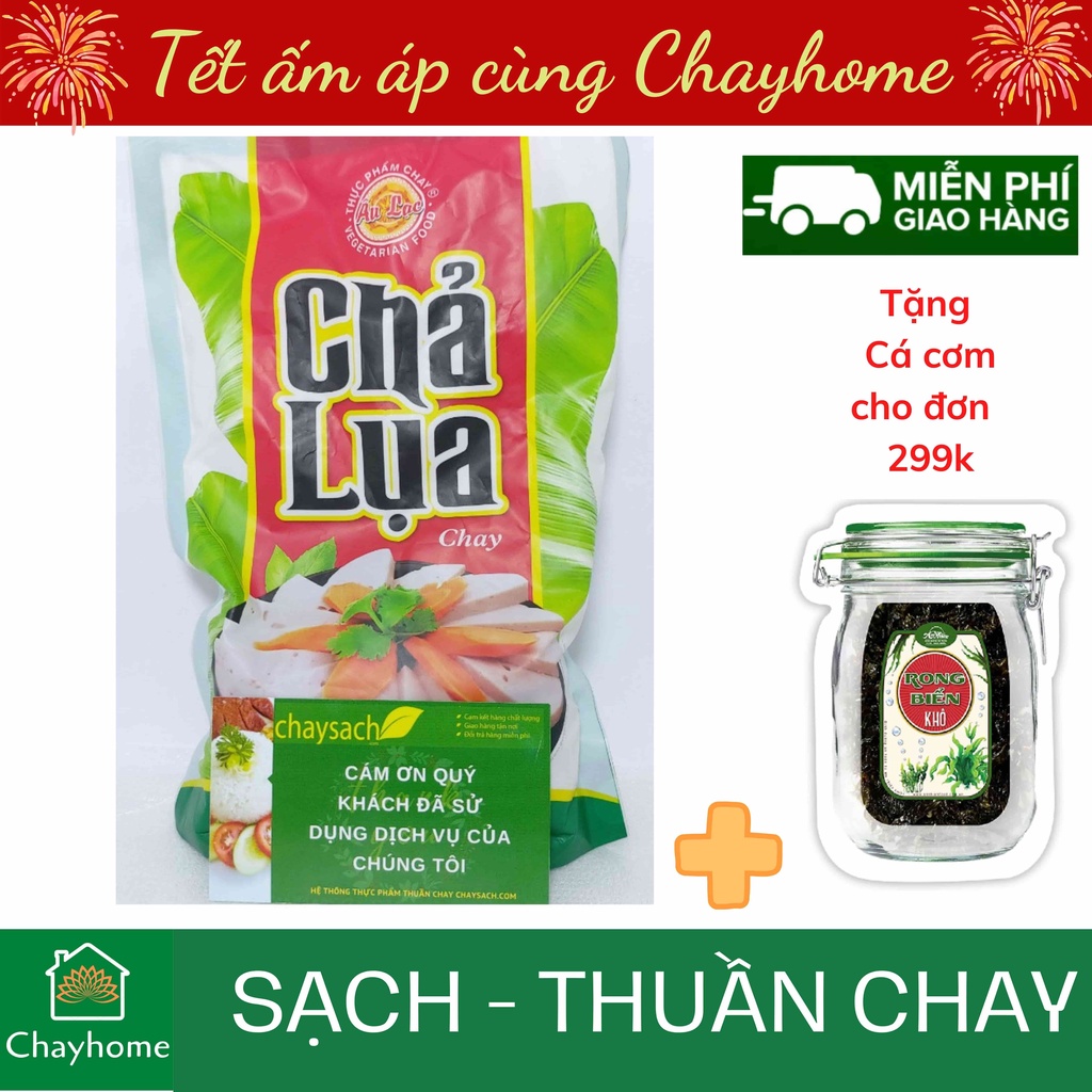 [250g] Chả Lụa chay Âu Lạc Siêu Ngon giòn dai - Chayhome - Thực phẩm chay/ thực phẩm chay Âu Lạc/ đồ ăn chay/ chả lụa ch