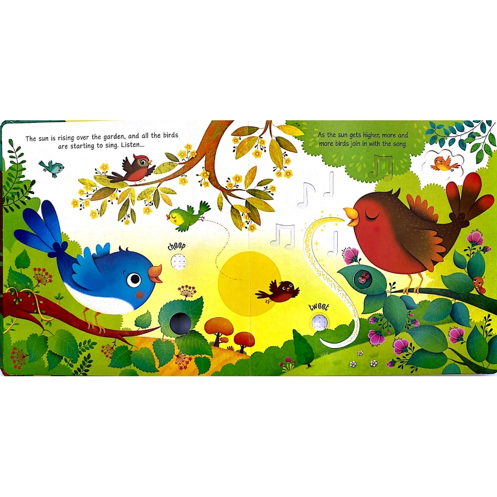 Sách Usborne âm thanh tiếng Anh cho bé từ 3-6 tuổi: Garden Sounds