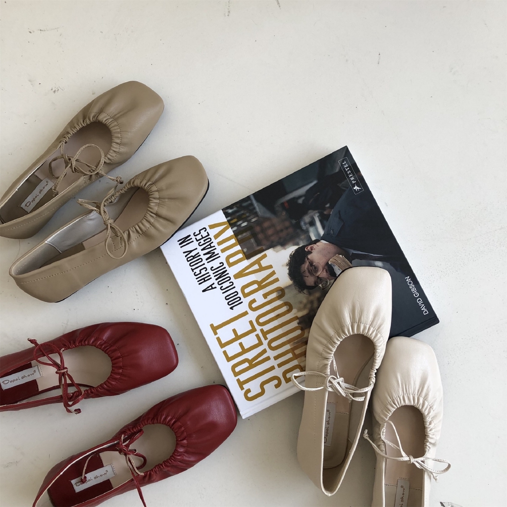 Giày Múa Ba Lê Dapaiho2020 Đế Mềm Đính Nơ Xinh Xắn