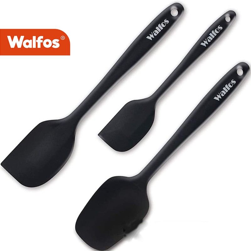 Dụng cụ nạo thìa silicon cao cấp 3 khúc WALFOS dùng để nấu ăn và nướng