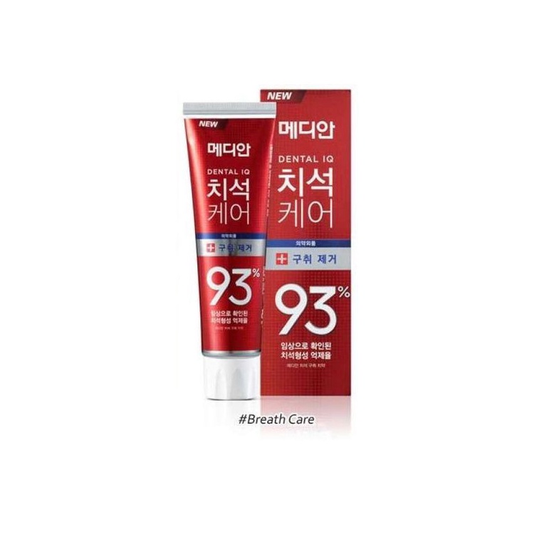 Kem Đánh Răng Hàn Quốc Median Dental IQ 93 Tuýp 120g Trắng Răng Chắc Nướu Hơi Thở Thơm Mát