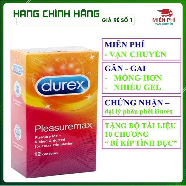 [MỎNG HƠN – NHIỀU GAI HƠN] Bao cao su Durex Pleasuremax có Gai và mỏng hơn