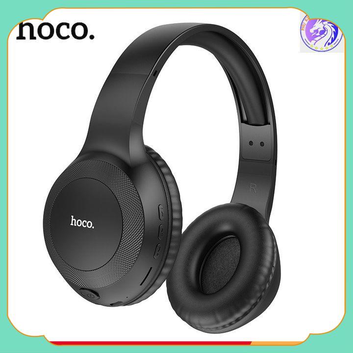 Tai nghe chụp tai W30 Hoco, hỗ trợ bluetooth V5.0 cho laptop pc Chính hãng
