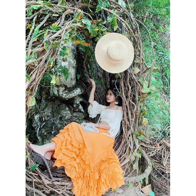 Chân váy xô Thái tầng