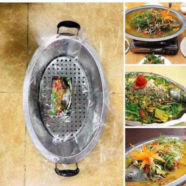 ⛔FREESHIP⛔ Khay Om Cá Inox (TẶNG KÈM VỈ)