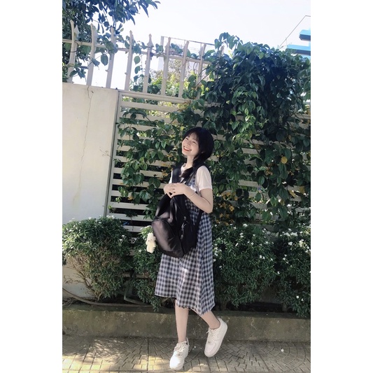 Balo vải oxford mềm form nhỏ tặng kèm móc khoá gấu dễ thương (ZIIM BACKPACK❤️)