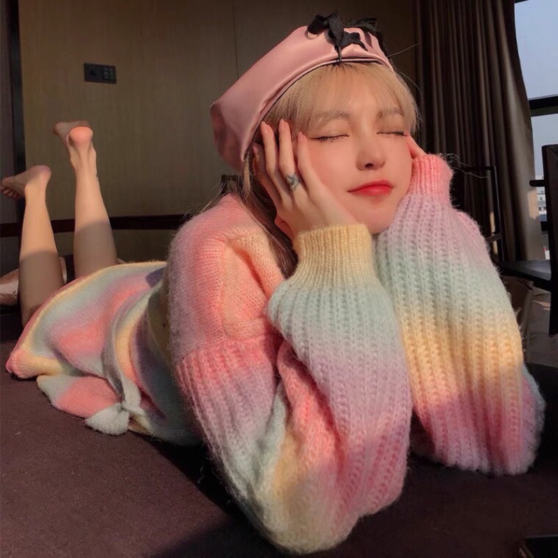 [HOT] Áo cardigan cầu vồng/ Áo cardigan rainbow/ Áo cardigan tiedye | BigBuy360 - bigbuy360.vn