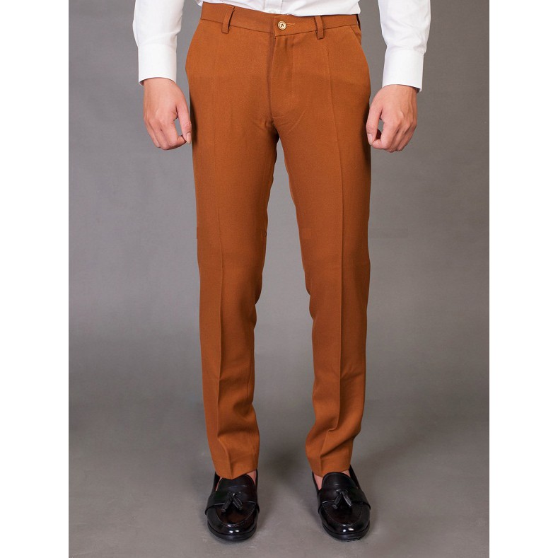 Quần âu nam màu ghi, ống côn, dáng Hàn siêu sale | BigBuy360 - bigbuy360.vn