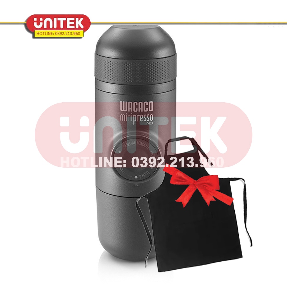 Bình Pha Cà Phê Espresso Đa Năng Wacaco MiniPresso NS Tặng Kèm Tạp Dề Cao Cấp