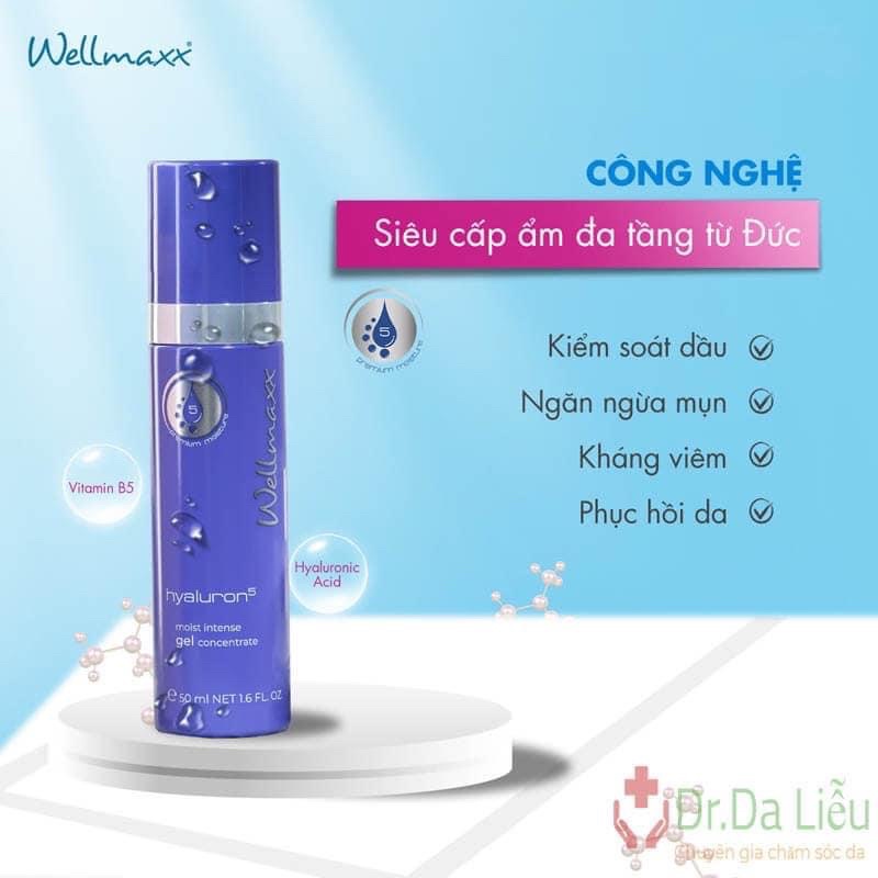 Chính hãng dưỡng ẩm wellmax hyaluron moist intense gel concentrate ha + b5 - ảnh sản phẩm 4