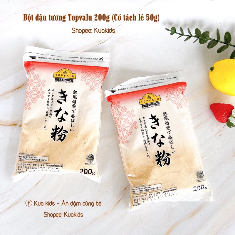Bột đậu tương Kinako Topvalu (có tách lẻ)