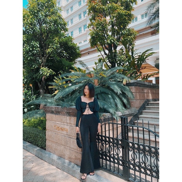 Princess Top áo đan dây cách điệu