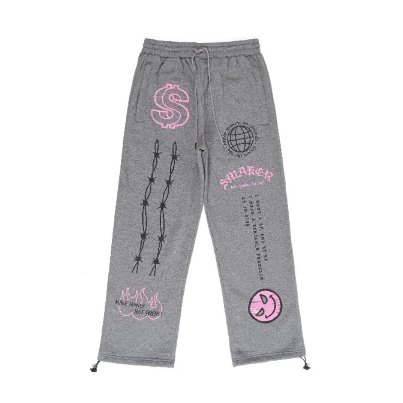 Quần dài nỉ gai (xám,đen) CHẤT LIỆU NỈ PHONG CÁCH UNISEX
