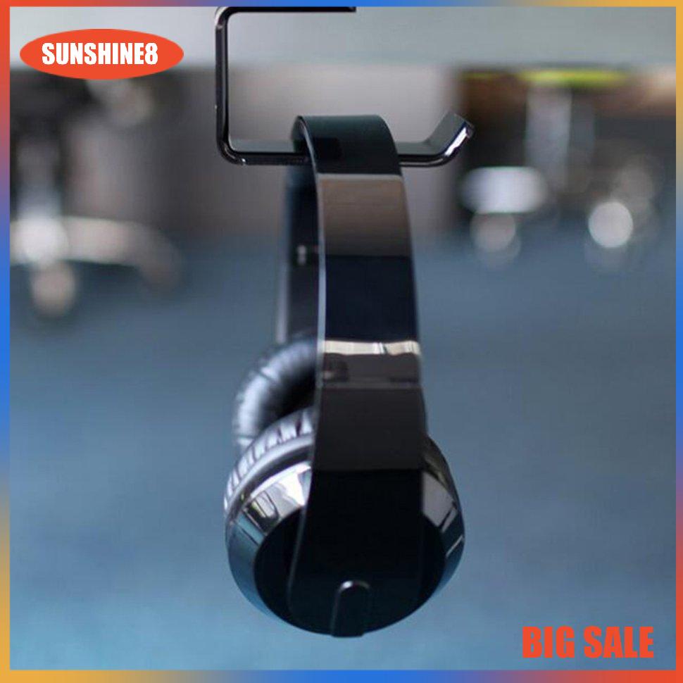 【SUN】Headphone Headset Holder Hanger Earphone Wall/Desk Display Stand Bracket