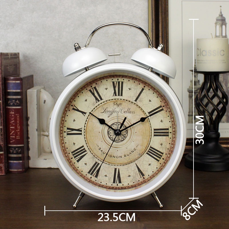 Đồng Hồ Chuông Vintage White Decor