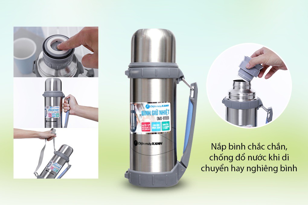 Bình giữ nhiệt inox 1.1 lít DMX-BT009