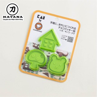 Khuôn tạo hình bánh quy Nhật Bản DL8006 (Màu xanh)