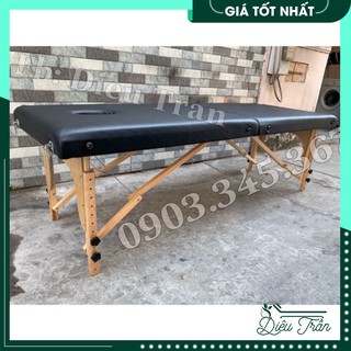Giường vali chân gỗ