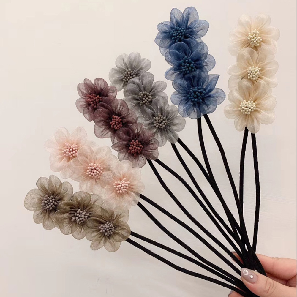 Kẹp tóc hình bông hoa xinh xắn thời trang cho nữ