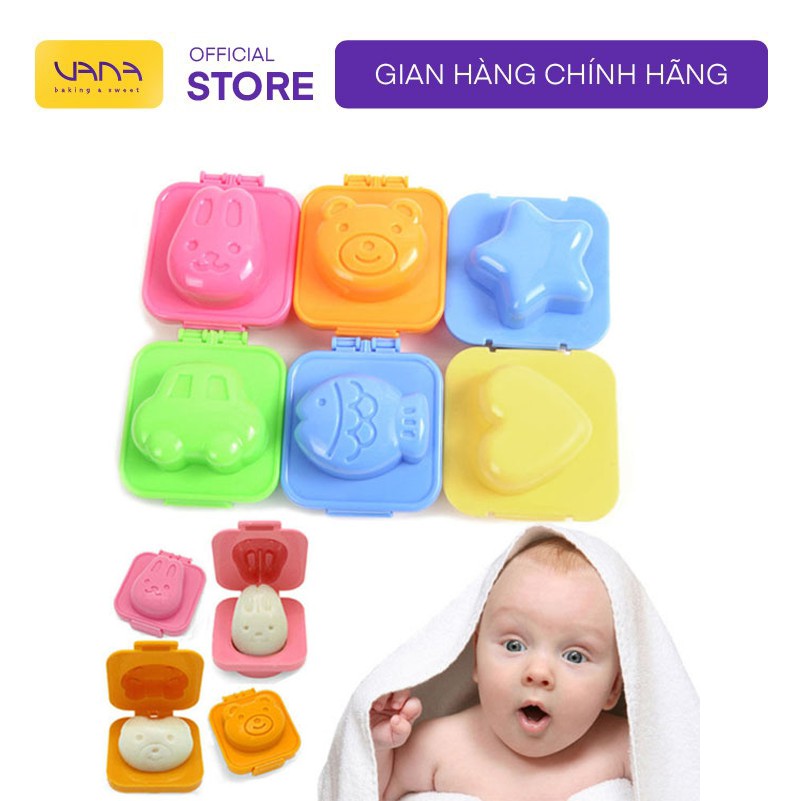 [RẺ VÔ ĐỊCH] khuôn bento các hình chất liệu nhựa bền chịu nhiệt