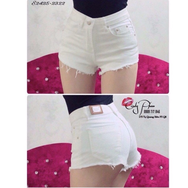 quần short nữ vải jean