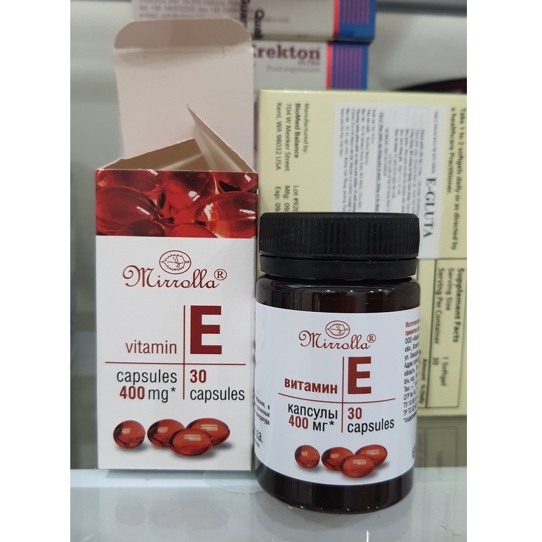 Vitamin E đỏ 400mg [CHÍNH HÃNG - NGA] - Chống oxy hóa, làm đẹp da, chống lão hóa