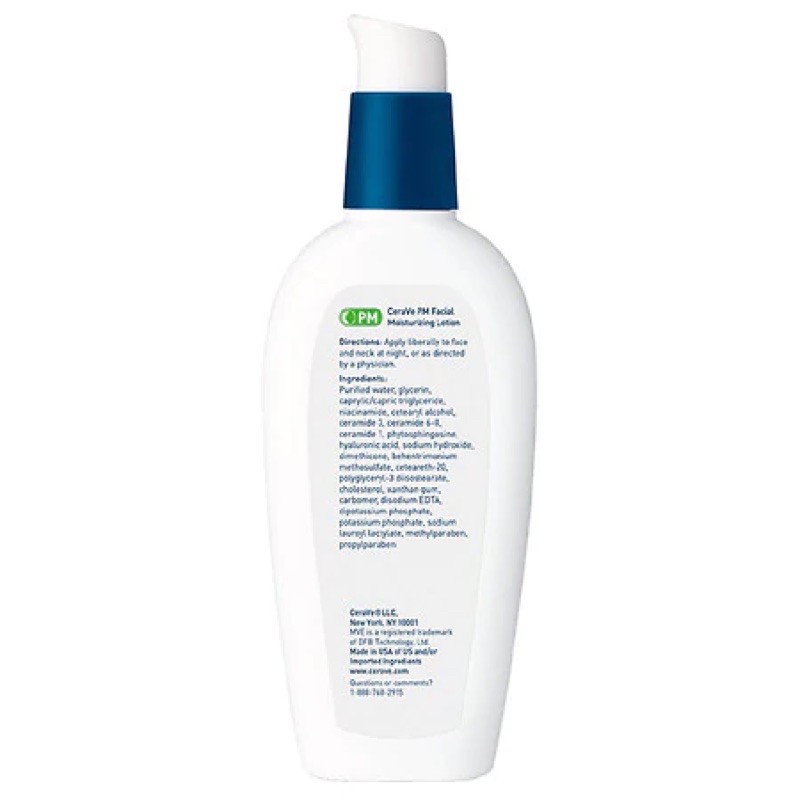 [HÀNG MỸ] Kem Dưỡng Ẩm CeraVe Facial Moisturizing Lotion PM