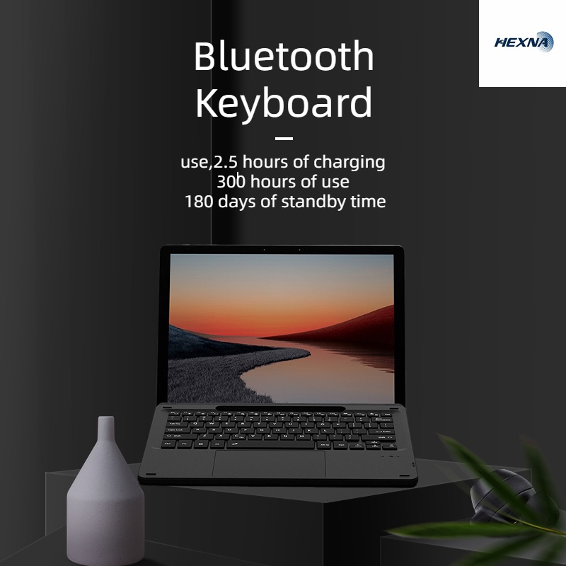 Bàn Phím Bluetooth Không Dây Cho Microsoft Surface Pro 8 / Pro 9 / Pro X Type Cover Có Đèn Nền 7 Màu Cổng Sạc type-c