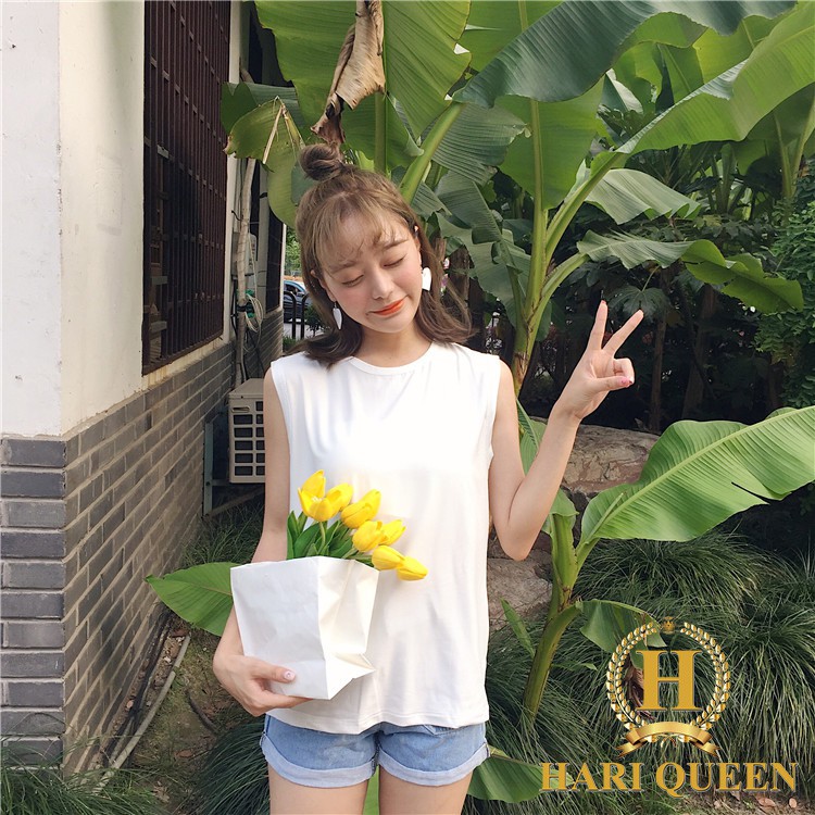[FREE SHIP ĐƠN TỪ 50K] Áo tanktop nữ trơn cá tính HARI0520 1