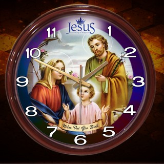 Đồng Hồ Công Giáo Thiên Chúa - Gia Đình Thánh Gia - Mẫu 10