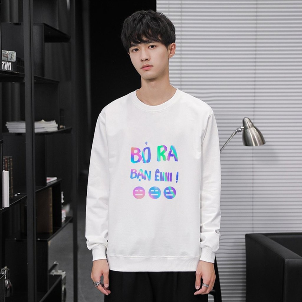 Áo Sweater Bỏ Ra Bạn Êiii Phản Quang Unisex Freesize Dưới 75 Kg AS12 | BigBuy360 - bigbuy360.vn