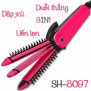 Máy tạo kiểu Shinon các tính năng lược điện, Làm phồng, uốn cụp, uốn xoăn, dập xù mini