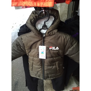 Áo phao fila lót lông cho bé cực đẹp mặc nhẹ tênh ma đay dặn ấn voi cùng sz 6-12 giá bao rẻ luon cho mng con màu xanh n 