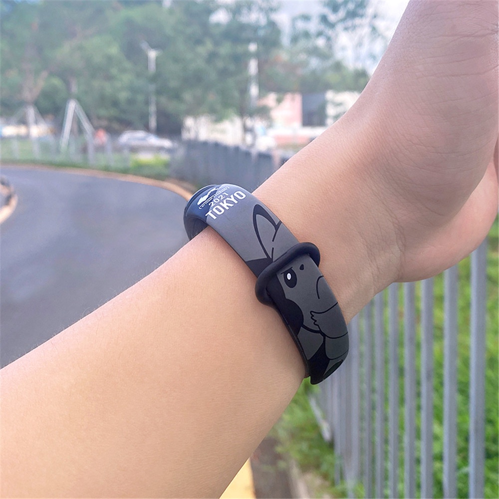 Dây Đeo Silicone Thay Thế Cho Đồng Hồ Thông Minh Xiaomi Mi Band 7 6 5 4 3