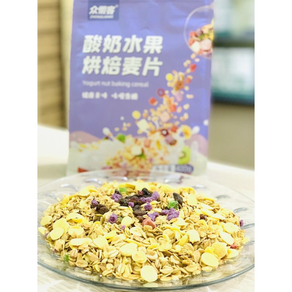 Yến mạch sữa chua mix hạt hoa quả sấy 400gram