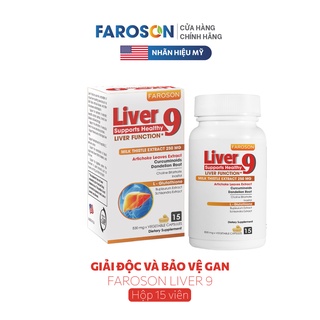 Giải độc gan mát gan silymarin Faroson Liver 9​ 15 viên