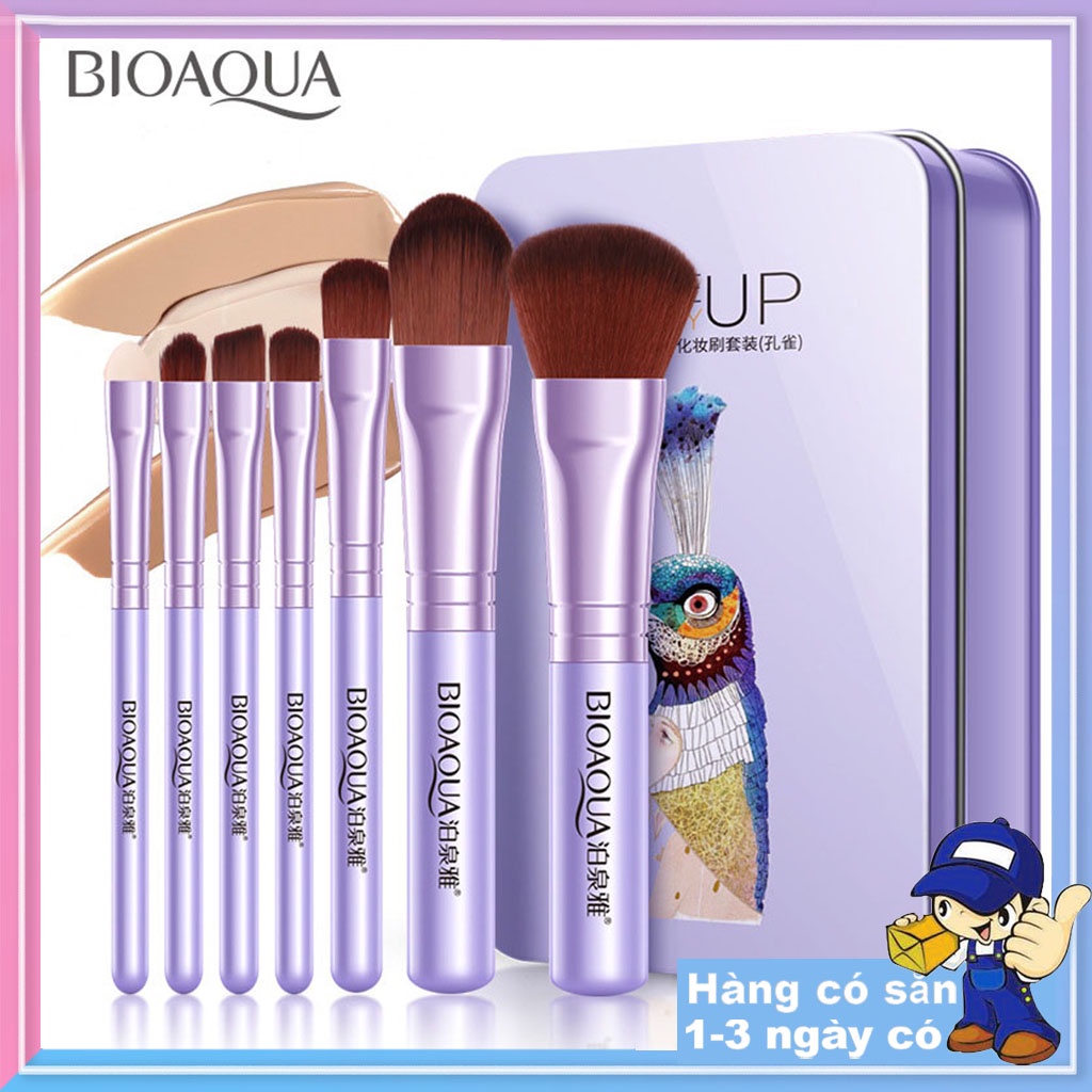 [HÀNG MỚI VỀ] SET CỌ TRANG ĐIỂM ĐA NĂNG 7 CÂY BIOAQUA