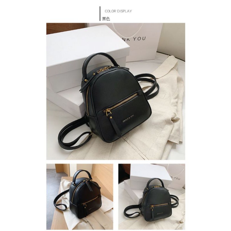 BALO MINI THỜI TRANG, BALO DA KHÓA NGANG BL1520
