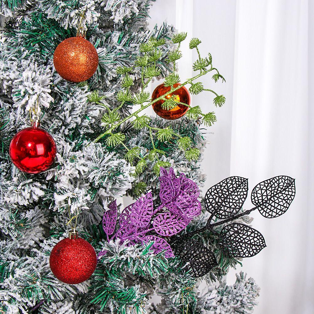 CONOPERY Hoa Lá Vàng Nhân Tạo Trang Trí Tiệc Giáng Sinh Năm Mới