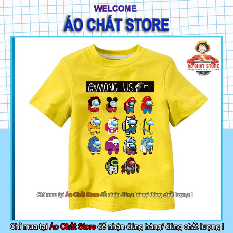 Áo Among Us Skin Kitty | Mario | Sonic | Mickey cho trẻ em | bé trai | bé gái siêu đẹp AU26 | Áo Chất Store